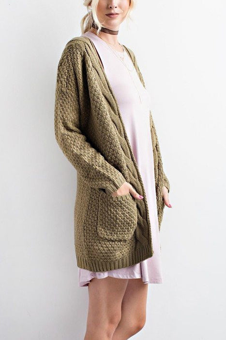 VenusFox Long Long Sleeve Knitted Sweater Cardigans