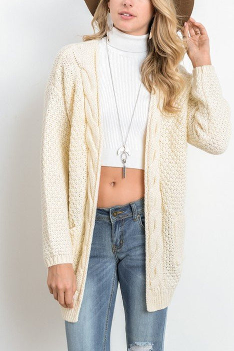 VenusFox Long Long Sleeve Knitted Sweater Cardigans