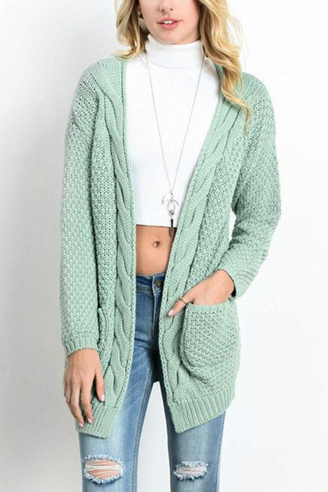 VenusFox Long Long Sleeve Knitted Sweater Cardigans