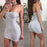 VenusFox Womens Silver Sleeveless Slim Bodycon Party Cocktail Short Mini Dress