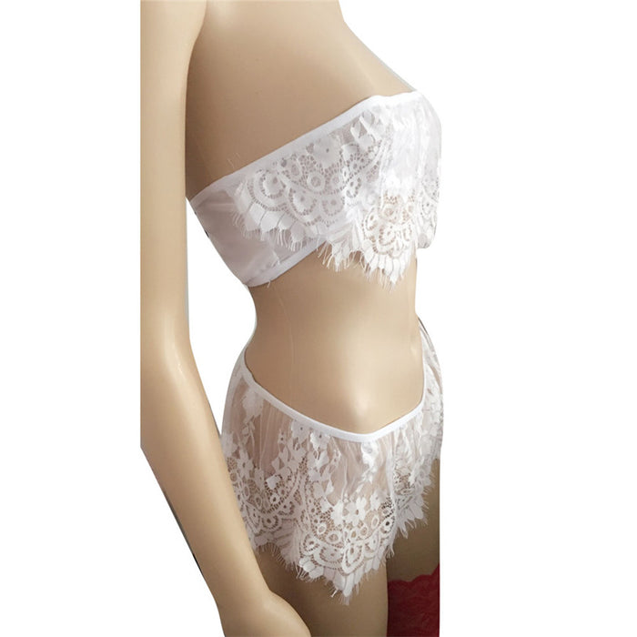 VenusFox Nightgown Plus Size Push Up Bra Underwear Set