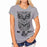 VenusFox T-shirt Cat Print O-Neck Sexy Tshirt