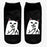 VenusFox Women Fashion 3D Printing Funny Cat Low Ankle Socks