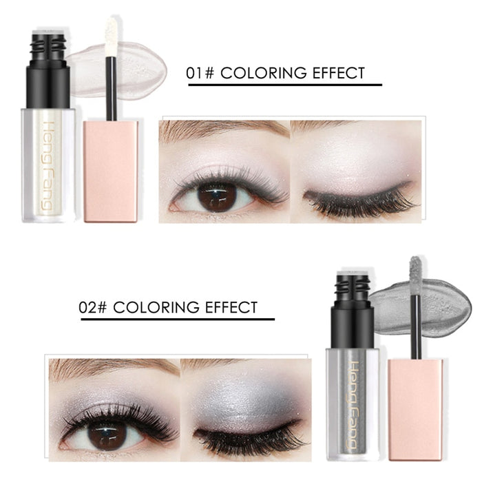 Liquid Waterproof Diamond Glitter Eyeshadow Makeup  White Copper Colors