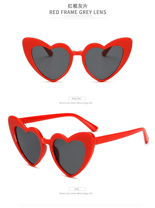 Love Heart Sunglasses cute sexy retro Cat Eye Vintage Sun Glasses