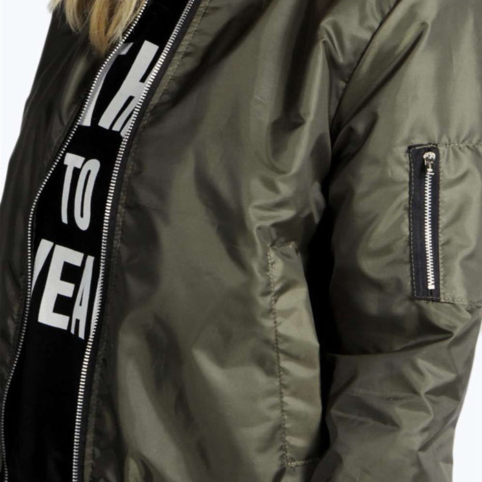 VenusFox Fashion Bomber Pilot Jacket