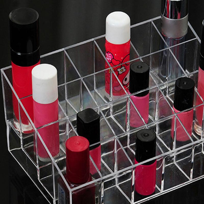 24 Grid Acrylic Makeup Organizer Storage Box Case