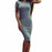 VenusFox Womens Short Sleeve Tunic Crew Neck Casual Pencil Dres Slim Bodycon Dress