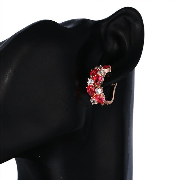 Luxury Rose Gold Color Earrings