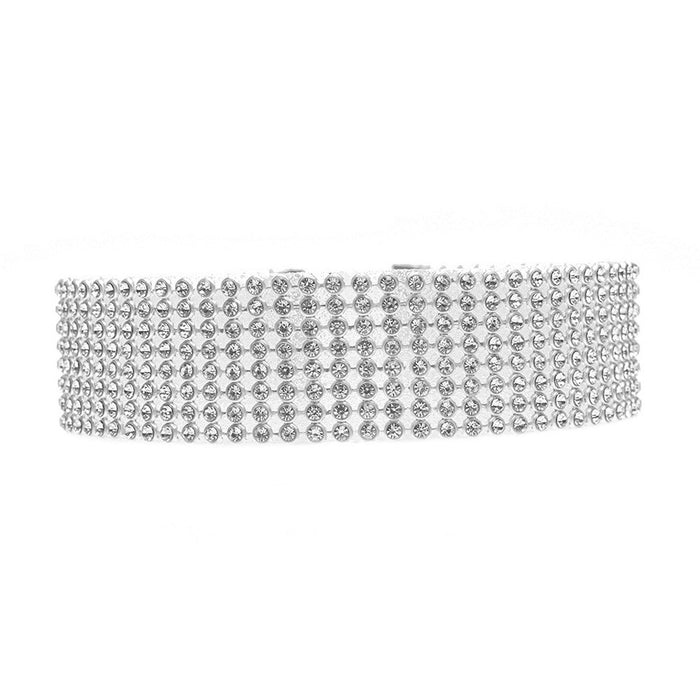 VenusFox Full Shining Crystal Rhinestone Choker