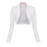 VenusFox Spring Summer Long Sleeve Open Stitch Casual Outwear Crop Jackets