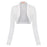 VenusFox Spring Summer Long Sleeve Open Stitch Casual Outwear Crop Jackets