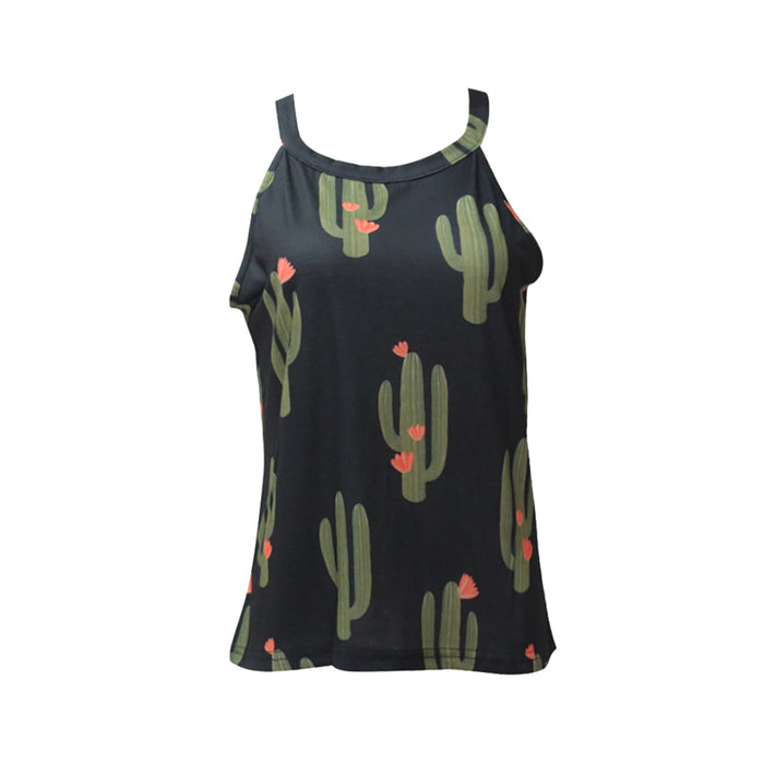 VenusFox Cactus Printed Tank Tops