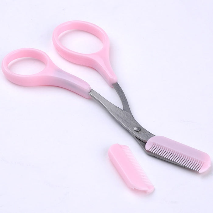 Eyebrow Trimmer Scissors With Comb Hair Removal Grooming Shaping Shaver