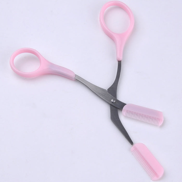 Eyebrow Trimmer Scissors With Comb Hair Removal Grooming Shaping Shaver