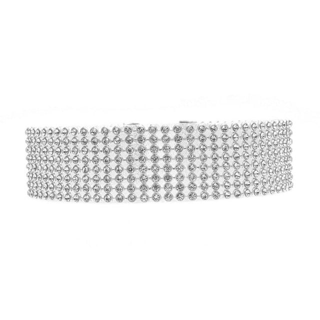 VenusFox Full Shining Crystal Rhinestone Choker