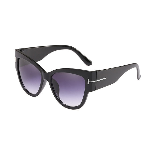 Fashion Vintage Sexy Ladies Cat Eye Sunglasses T Frame Oculos UV400