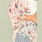 VenusFox Flower Print Tassel Kimono Top