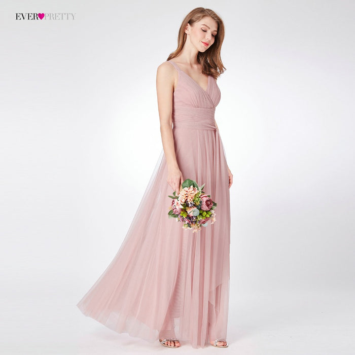 VenusFox Blush Pink Bridesmaid Dresses