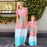 Mommy and me family matching mom daughter dresses