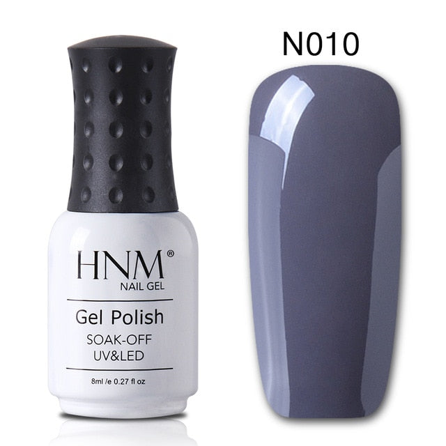 8ML Gray Series Winter Color UV Gel Nail Polish LED Lamp Gel Nail Polish Soak Off Stamping Top Base