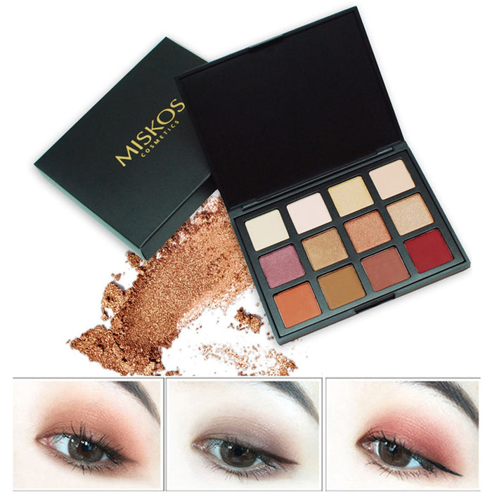 Eyeshadow Palette Shimmer Nature Glow 12 Color Eye Shadow Set