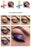 Liquid Eyeshadow Waterproof Glitter Pigments Gel Eye Shadow Cream 18 Colors