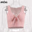 VenusFox Ribbed Bow Tie Camisole Tank Tops