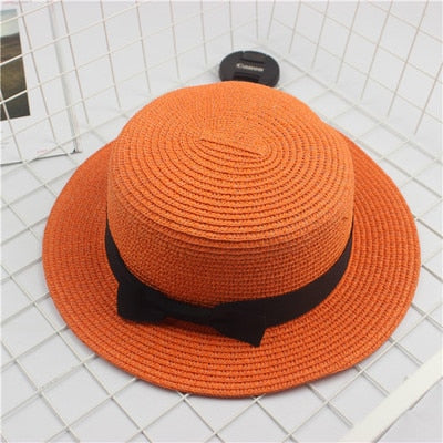 Fashion Cute summer hand made straw big brim sun hat for children and women