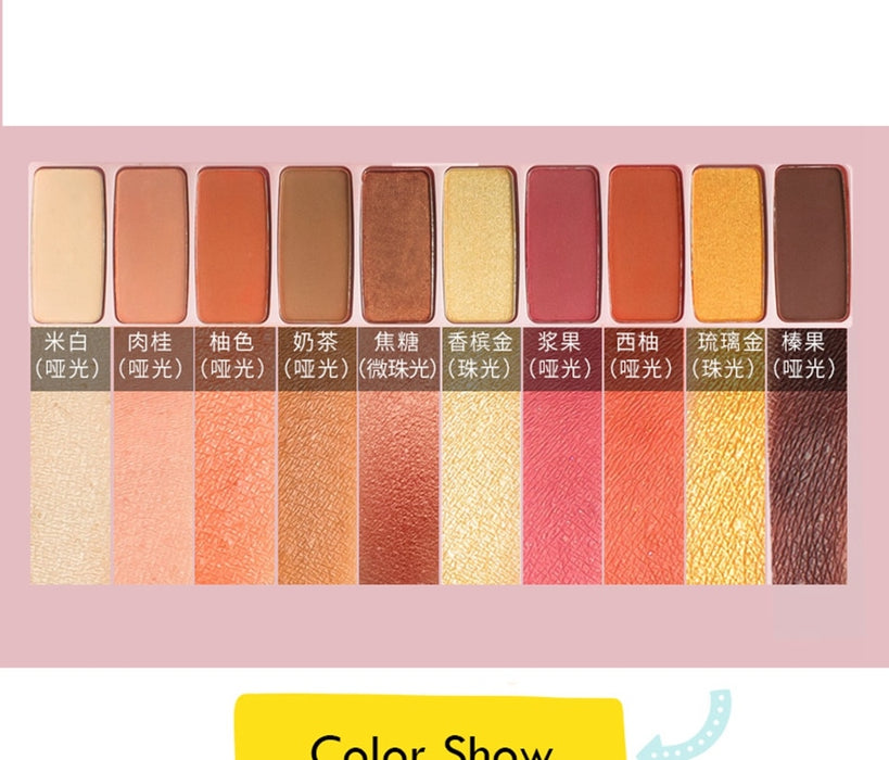 Shimmer Waterproof Matte Eyeshadow Palette Korean Makeup