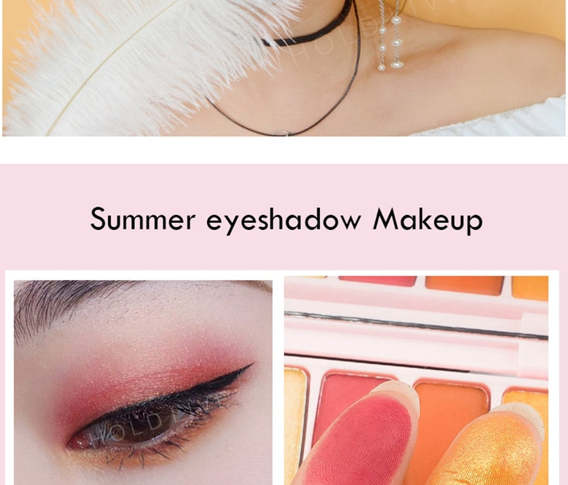 Shimmer Waterproof Matte Eyeshadow Palette Korean Makeup