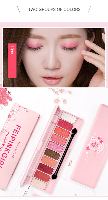Shimmer Waterproof Matte Eyeshadow Palette Korean Makeup