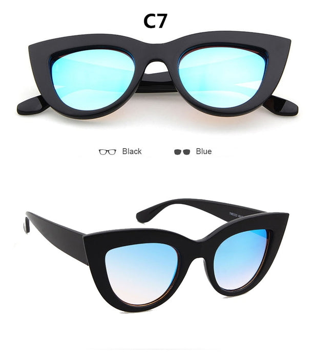 Vintage Retro Cat Eye Sunglasses Brand Designer  UV400