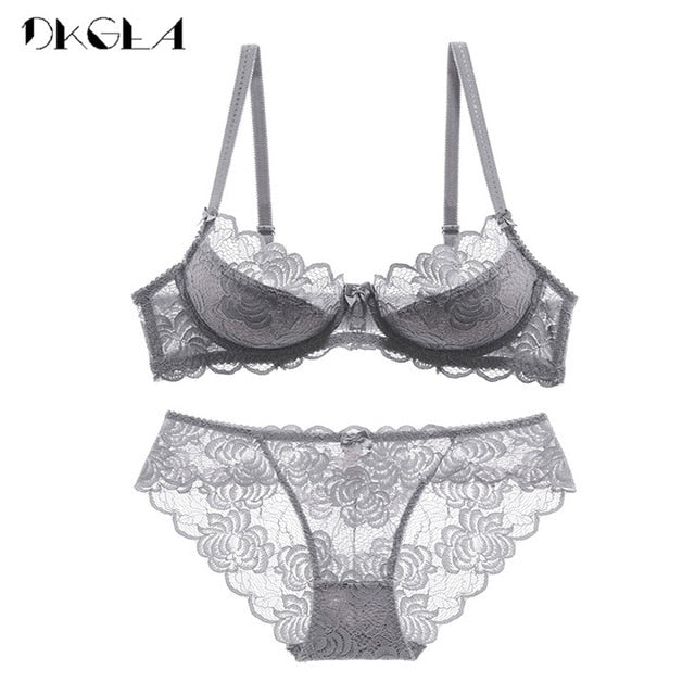 VenusFox Lace Embroidery Brassiere Sets Plus Size