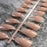 Press On Nails Pointed Light Brown DIY Manicure Tips Full Wrap 24pcs/kit