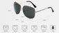 Fashion Oversized Pilot Sunglasses UV400 Retro Big Frame Sun Glasses