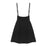 VenusFox Cotton adjustable Strapped Black Mini Dress
