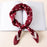 Women Fashion Luxury Striped Dots Pure Silk Foulard Square Head Scarf