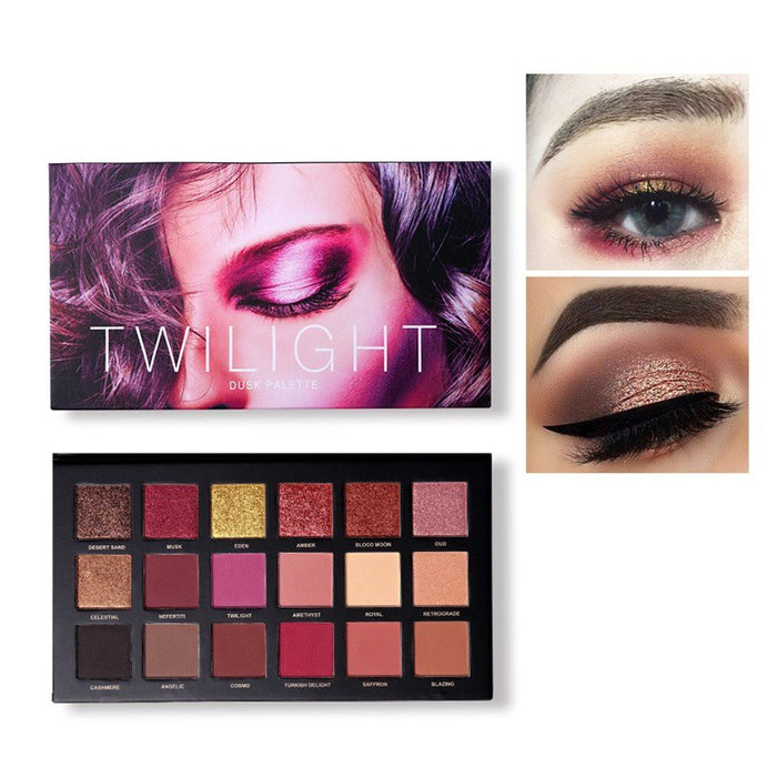 18 Colors Eyeshadow Pressed Palette Charm  Shimmer Matte Sexy Smoky Makeup