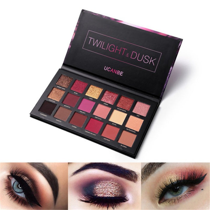 18 Colors Eyeshadow Pressed Palette Charm  Shimmer Matte Sexy Smoky Makeup
