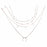 women Fashion Jewelry Long moon Tassel Gold color Choker Chain Necklace