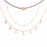 women Fashion Jewelry Long moon Tassel Gold color Choker Chain Necklace