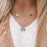 women Fashion Jewelry Long moon Tassel Gold color Choker Chain Necklace