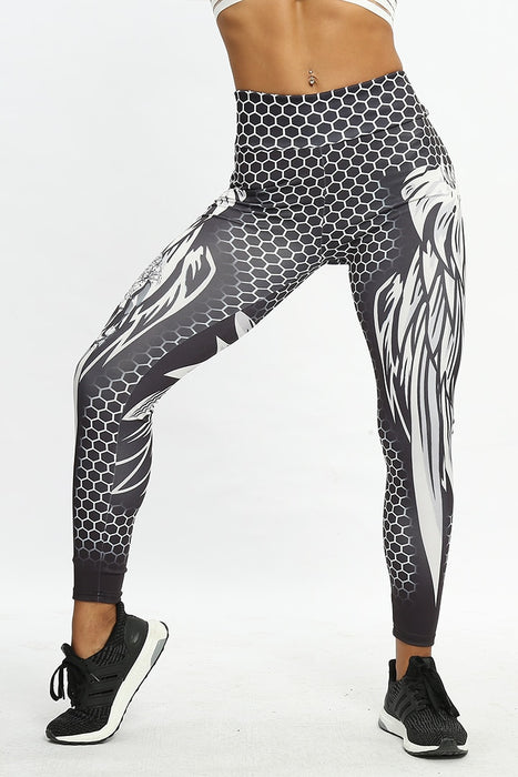 VenusFox Fashion Sexy High Waist Print Skull Fitness Legging