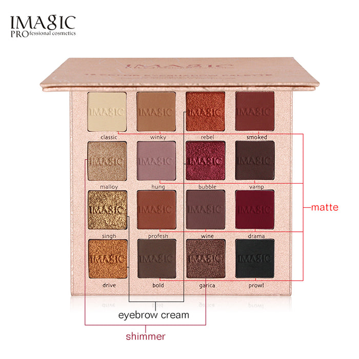 Shimmer  Eyeshadow 16 Colors Palette Matte Eyeshadow Glitter