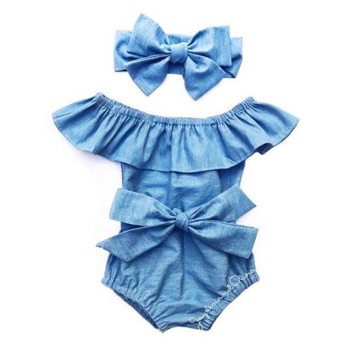 Cute Toddle Baby Ruffle Cotton Bodysuit