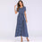 VenusFox Women Vintage Polka Dot  Maxi Long Dress