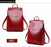 Women High Quality Fashion Leather Backpack Shoulder Bag