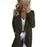 VenusFox Open Stitch Casual Solid Long Womens Cardigans Autumn Winter Sweater