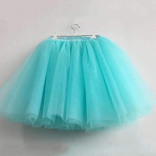 VenusFox Fashion 7 Layers Ball Gown Party Midi Skirt